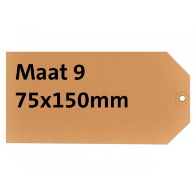 LABEL HF2 NR9 75X150MM KARTON 200GR CHAMOIS