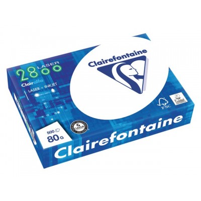 KOPIEERPAPIER CLAIRFONTAINE LASER A4 80GR 2800 WIT