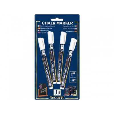KRIJTSTIFT SECURIT SMA-100 ROND 1-2MM WIT
