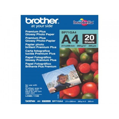 FOTOPAPIER BROTHER BP-71 A4 260GR GLANS