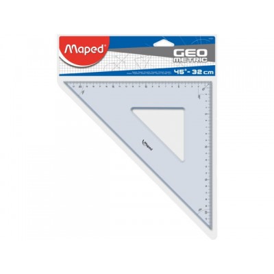 GEODRIEHOEK MAPED 45GR 32CM