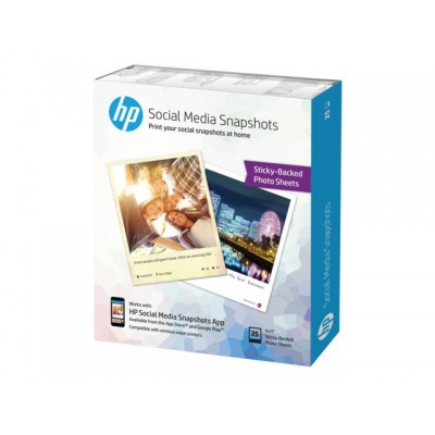 FOTOPAPIER HP W2G60A 10X13CM ZELFKLEVEND 265GR