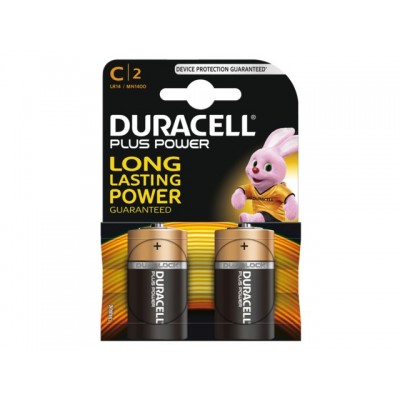 BATTERIJ DURACELL C PLUS POWER 50% ALKALINE