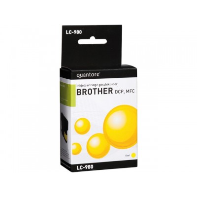 INKCARTRIDGE QUANTORE BRO LC-980 GEEL