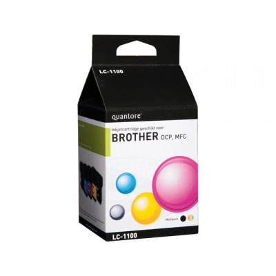 INKCARTRIDGE QUANTORE BRO LC-1100 ZWART 3 KLEUREN