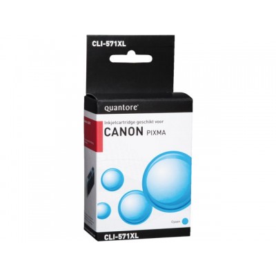 INKCARTRIDGE QUANTORE CAN CLI-571XL BLAUW