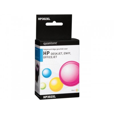 INKCARTRIDGE QUANTORE HP 302XL F6U67AE HC KLEUR