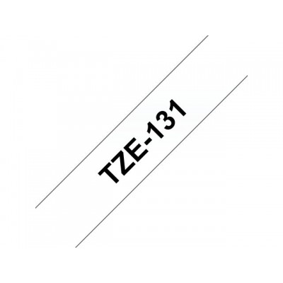 LABELTAPE BROTHER TZE-131 12MMX8M TR/ZWART