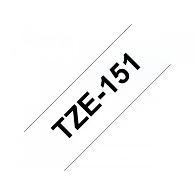 LABELTAPE BROTHER TZE-151 24MMX8M TR/ZWART