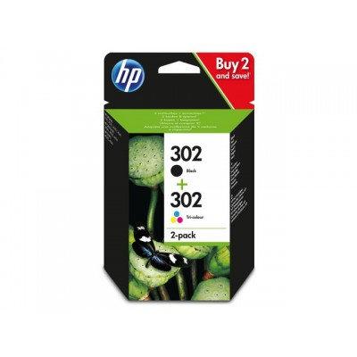 INKCARTRIDGE HP 302 X4D37AE ZWART KLEUR