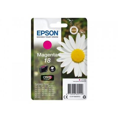 INKCARTRIDGE EPSON 18 T1803 ROOD