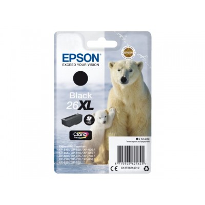 INKCARTRIDGE EPSON 26XL T2621 ZWART