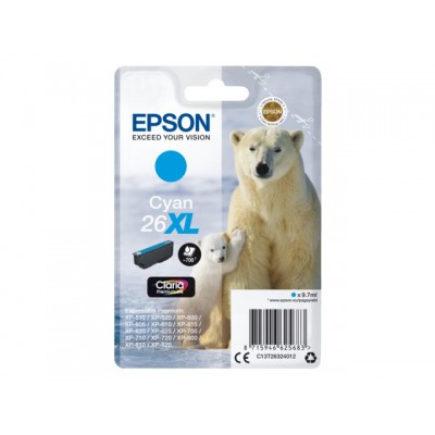 INKCARTRIDGE EPSON 26XL T2632 BLAUW