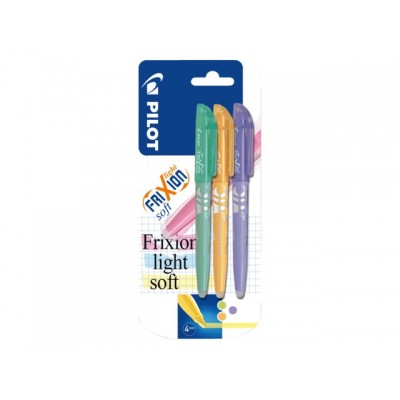 MARKEERSTIFT PILOT FRIXION SOFT GROEN/ORANJE/PAARS