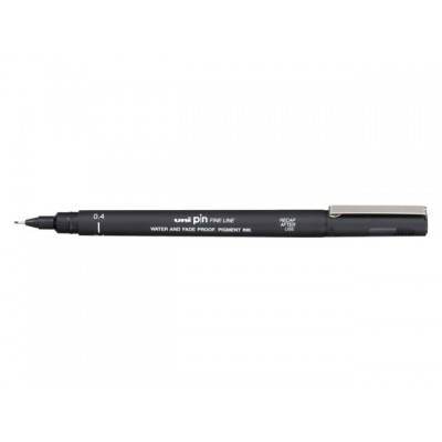 FINELINER UNIBALL PIN 0.4MM ZWART