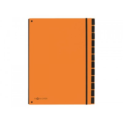 SORTEERMAP PAGNA TREND 12TAB A4 PP ORANJE