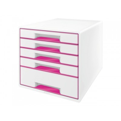 LADENBOX LEITZ WOW 5 LADEN WIT/ROZE