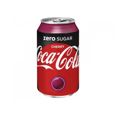 FRISDRANK COCA COLA CHERRY ZERO 0.33L BLIKJE