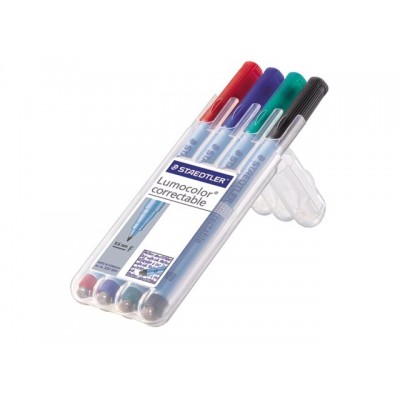 VILTSTIFT STAEDTLER OHP LUMO F 305 CORRECTABLE ASS