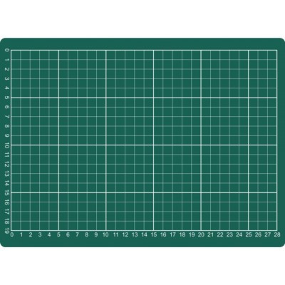SNIJMAT RILLSTAB 220X300MM A4 3-LAAGS GROEN