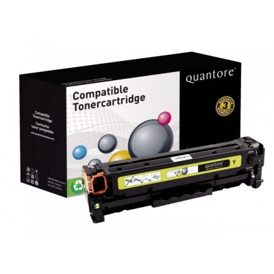 TONERCARTRIDGE QUANTORE HP CF402A 1.4K GEEL