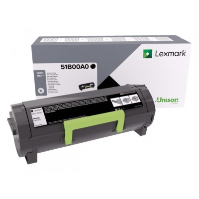 TONERCARTRIDGE LEXMARK 51B00A0 2.5K ZWART