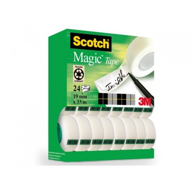 PLAKBAND 3M SCOTCH 810 19MMX33M MAGIC ONZICHTBAAR