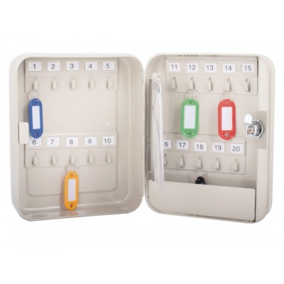 SLEUTELKAST PAVO BUDGET 20 HAKEN BEIGE