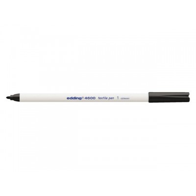 VILTSTIFT EDDING 4600 TEXTIEL ROND 1MM ZWART