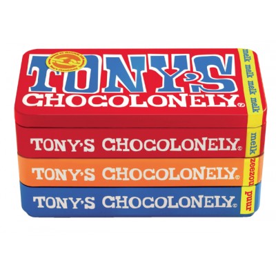 TONY'S CHOCOLONELY PUUR-MELK-KARAMEL ZEEZOUT 180GR