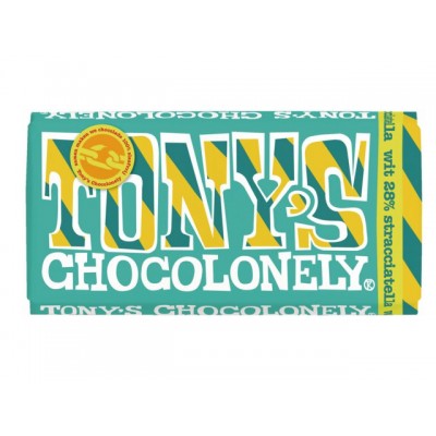 TONY'S CHOCOLONELY WIT STRACIATELLA 180GR