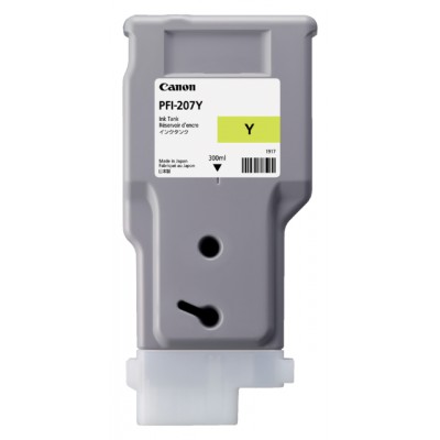 INKCARTRIDGE CANON PFI-207 300ML GEEL