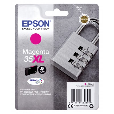 INKCARTRIDGE EPSON 35XL T3593 ROOD HC