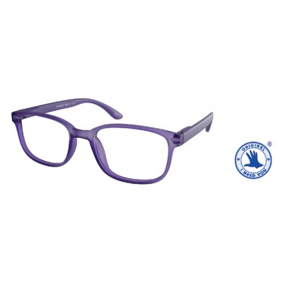 LEESBRIL +2.50 REGENBOOG LILA