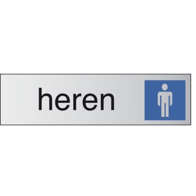 INFOBORD PICTOGRAM HEREN 165X44MM