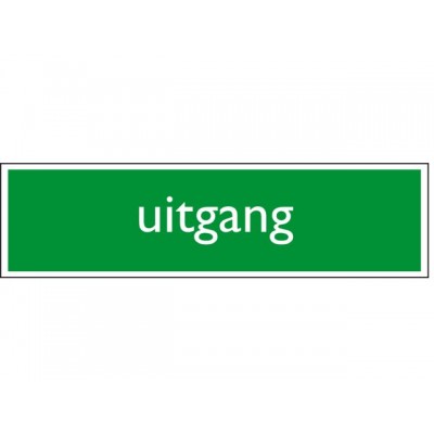 INFOBORD PICTOGRAM UITGANG 165X44MM