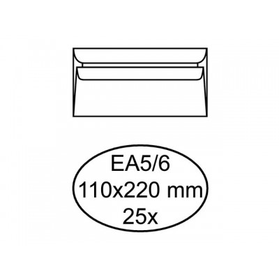 ENVELOP QUANTORE BANK EA5/6 110X220 80GR ZK WIT