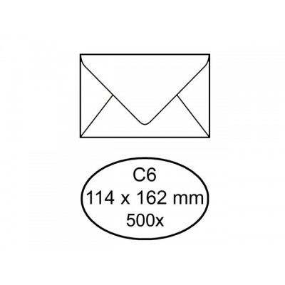 ENVELOP BANK 114X162MM 70GR WIT