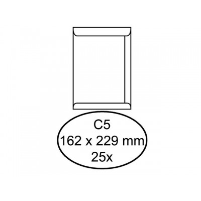 ENVELOP HERMES AKTE C5 162X229 100GR 25ST WIT