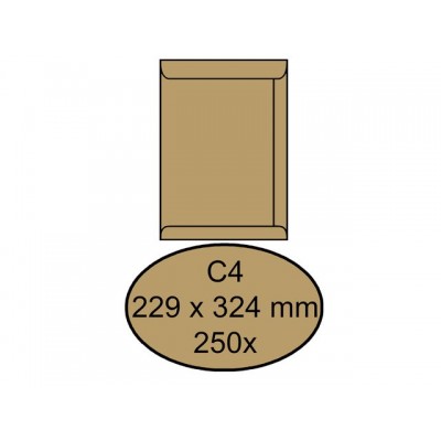 ENVELOP QUANTORE AKTE C4 229X324 100GR BRUINKRAFT