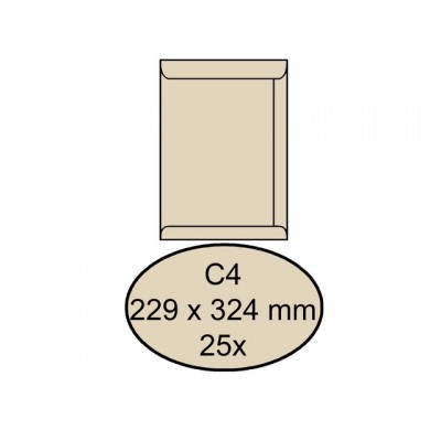 ENVELOP CLEVERMAIL AKTE C4 229X324 120GR 25ST CREME