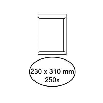 ENVELOP AKTE 230X310MM ZELFKLEVEND 100GR WIT