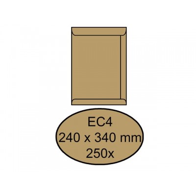 ENVELOP QUANTORE AKTE EC4 240X340 100GR BRUINKRAFT