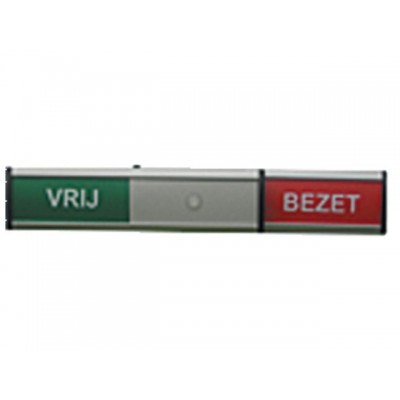 INFOBORD VRIJ/BEZET 125X30MM