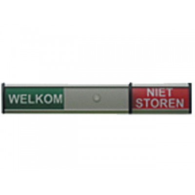 INFOBORD WELKOM/NIET STOREN 125X30MM