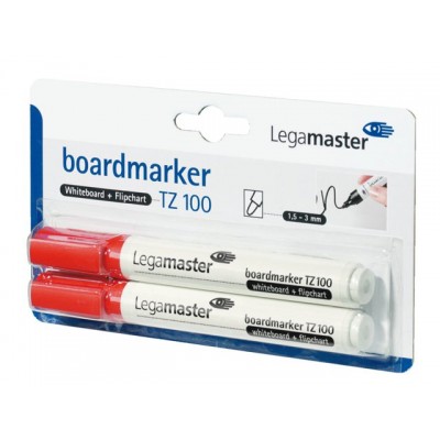 VILTSTIFT LEGA TZ100 WHITEBOARD ROND 2MM ROOD