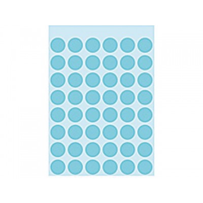 ETIKET HERMA 1863 ROND 12MM 240ST BLAUW