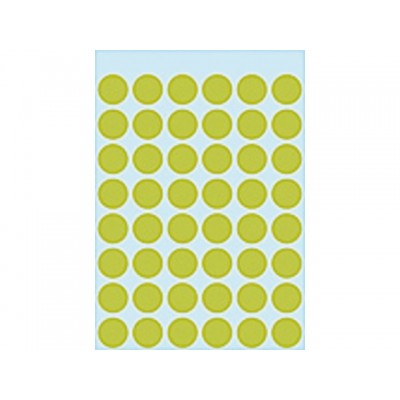 ETIKET HERMA 1868 ROND 12MM 240ST FLUOR GROEN