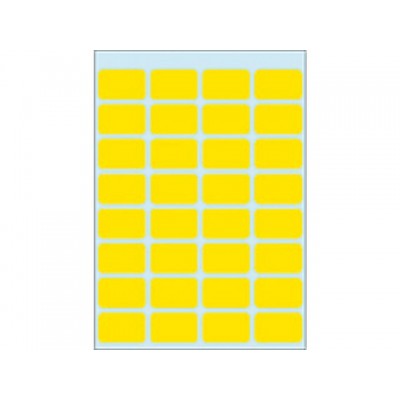 ETIKET HERMA 3641 12X19MM 160ST GEEL