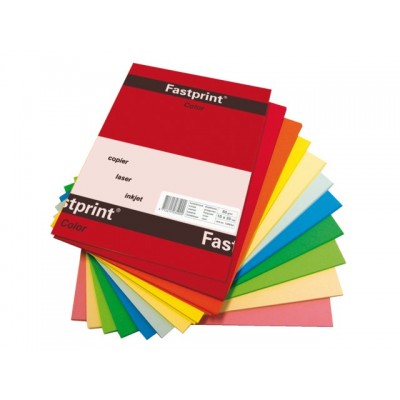 KOPIEERPAPIER FASTPRINT A4 160GR 10KLEUREN X 5V